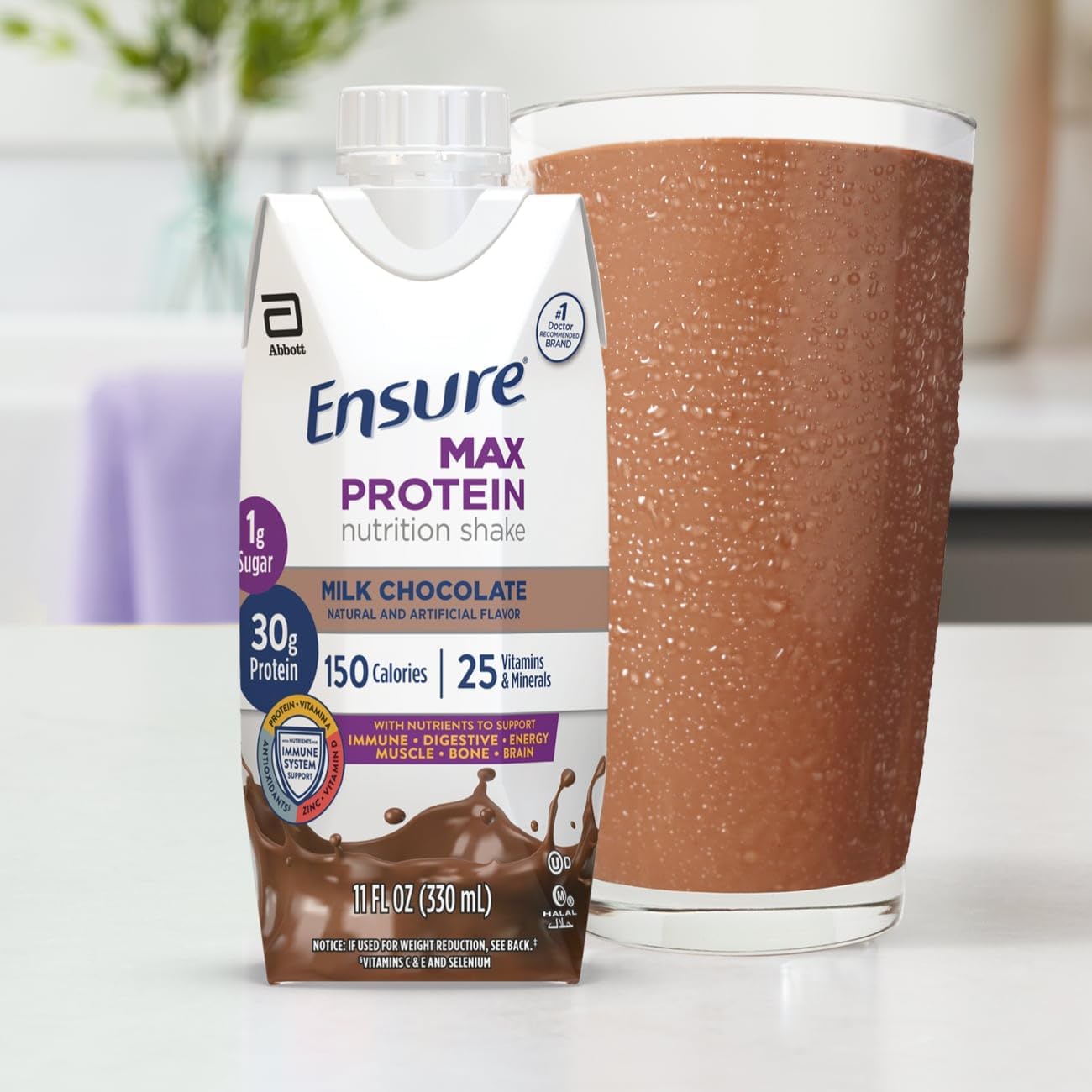 Milk Chocolate, Ready to Drink, 30g Protein for Muscle Building, 1g Sugar, 4g Fiber - Big Sale