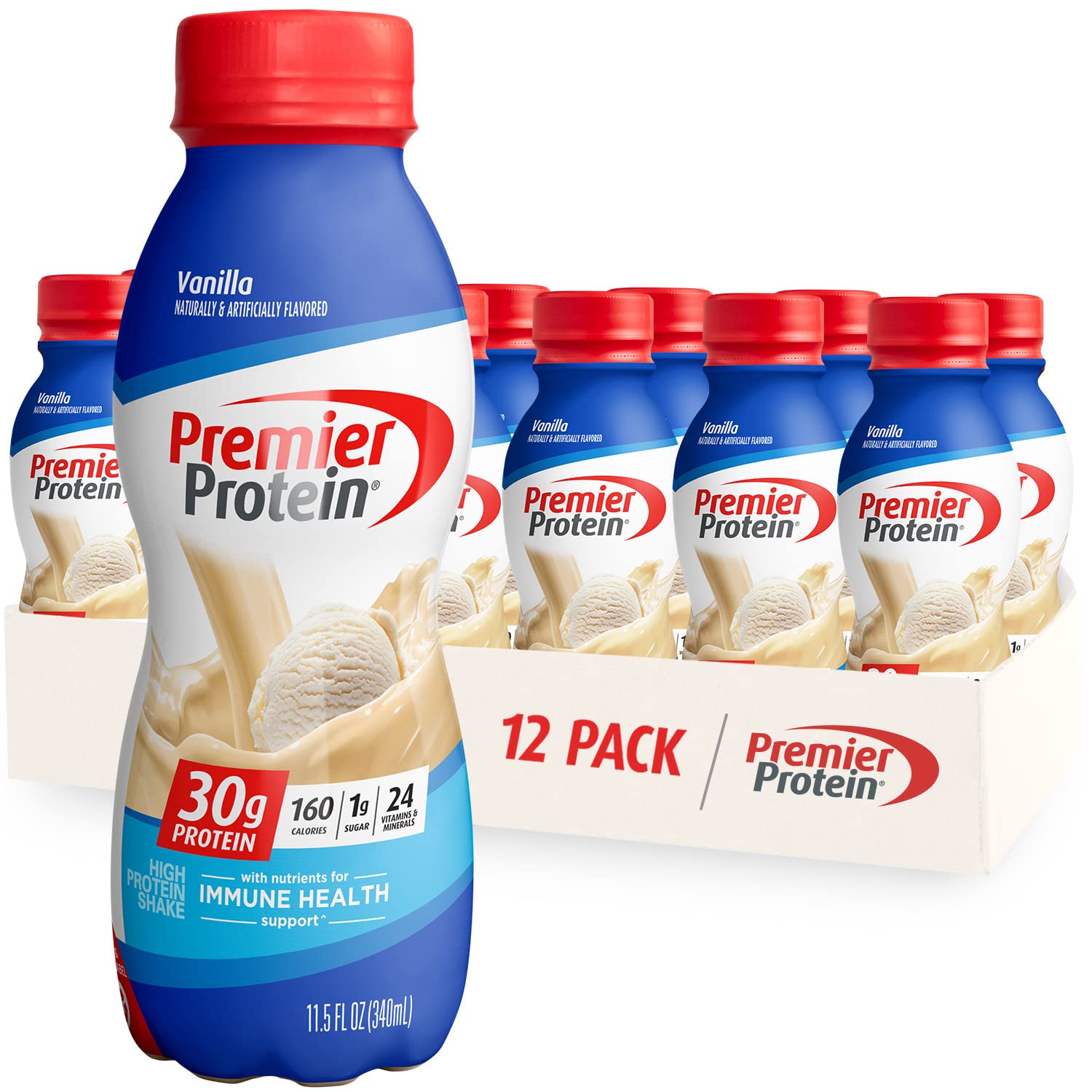 Premier Protein Shake,  30g Protein 24 Vitamins 1g Sugar Minerals Nutrients to Support Immune Health, 11.5 fl oz - Big Sale