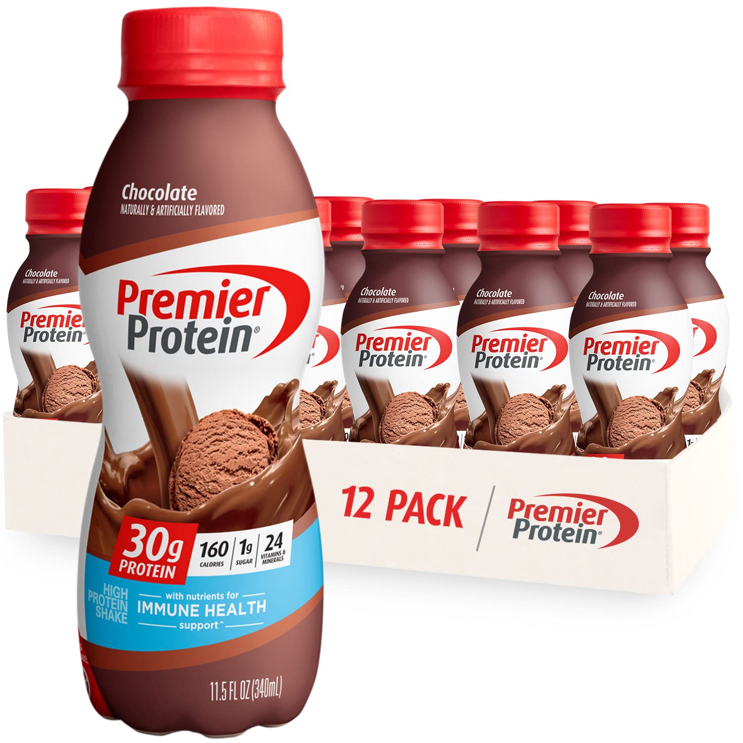 Premier Protein Shake,  30g Protein 24 Vitamins 1g Sugar Minerals Nutrients to Support Immune Health, 11.5 fl oz - Big Sale