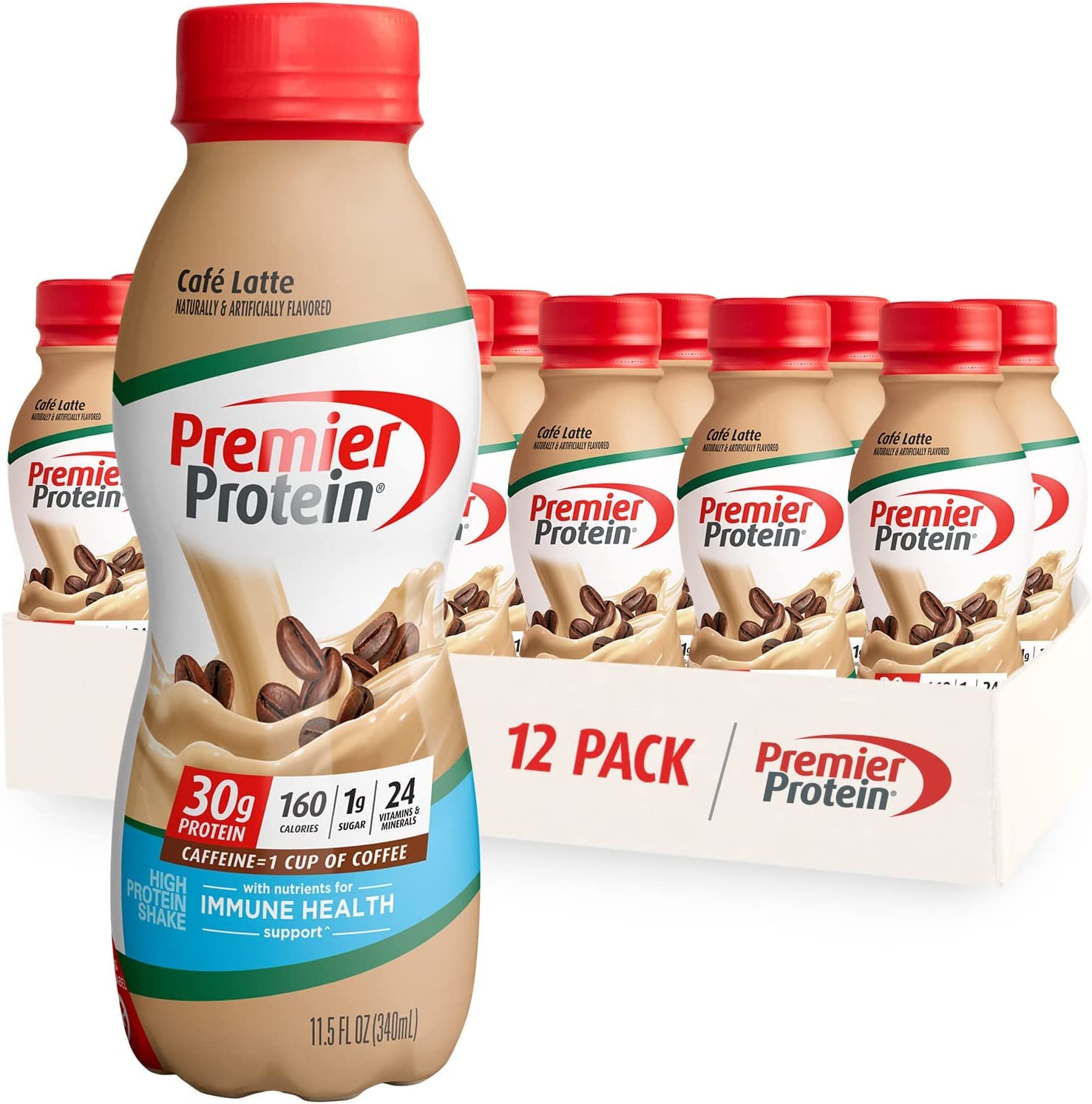 Premier Protein Shake,  30g Protein 24 Vitamins 1g Sugar Minerals Nutrients to Support Immune Health, 11.5 fl oz - Big Sale