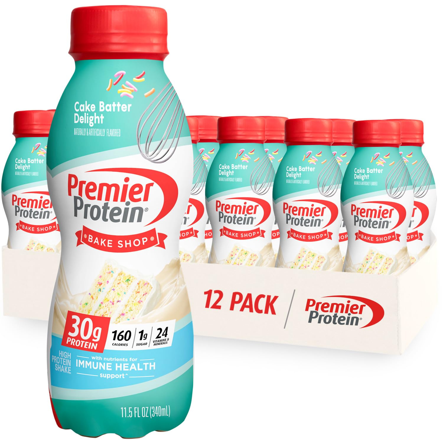 Premier Protein Shake,  30g Protein 24 Vitamins 1g Sugar Minerals Nutrients to Support Immune Health, 11.5 fl oz - Big Sale