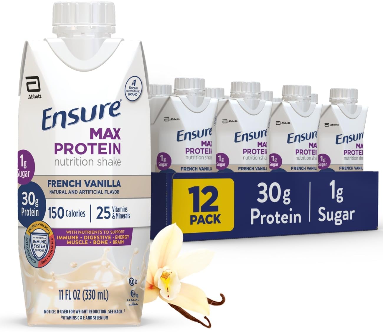 Milk Chocolate, Ready to Drink, 30g Protein for Muscle Building, 1g Sugar, 4g Fiber - Big Sale