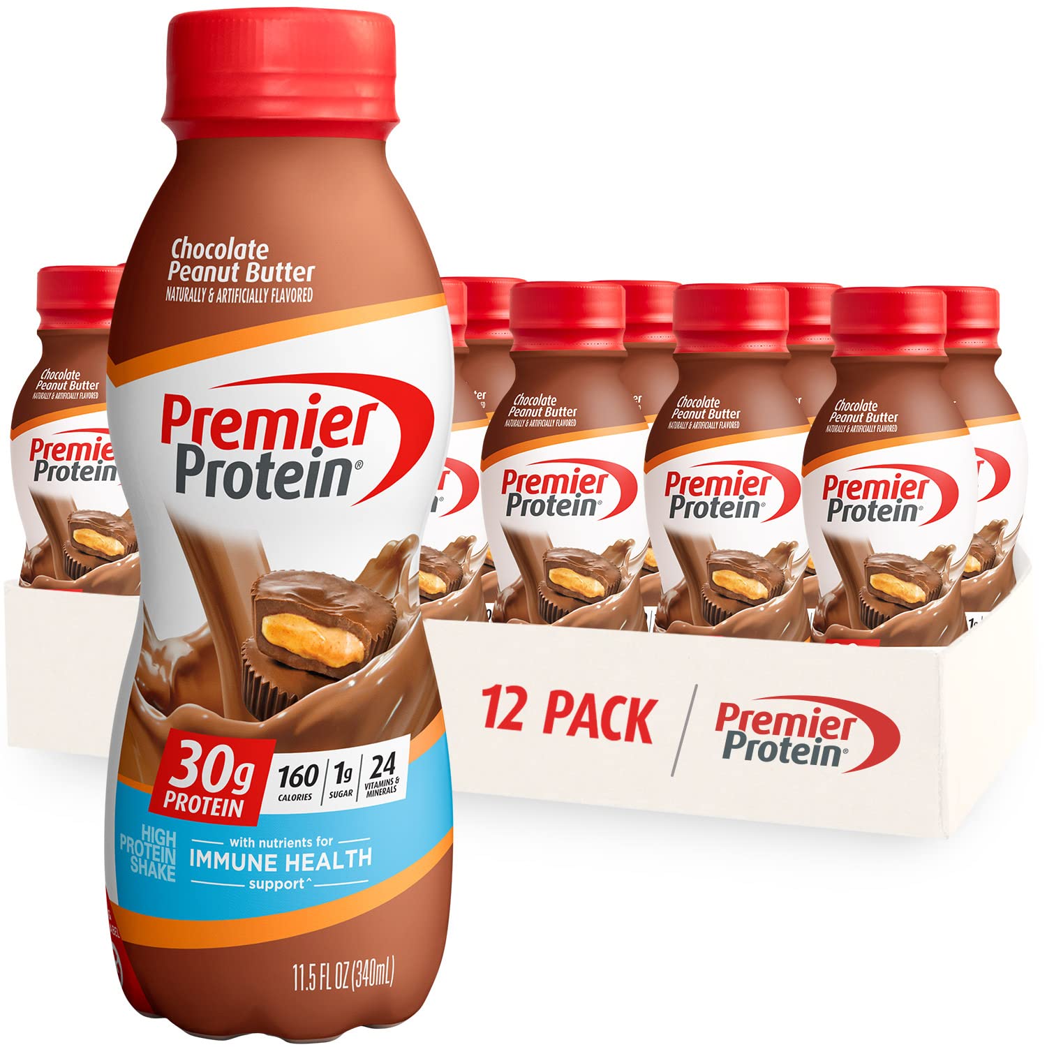 Premier Protein Shake,  30g Protein 24 Vitamins 1g Sugar Minerals Nutrients to Support Immune Health, 11.5 fl oz - Big Sale