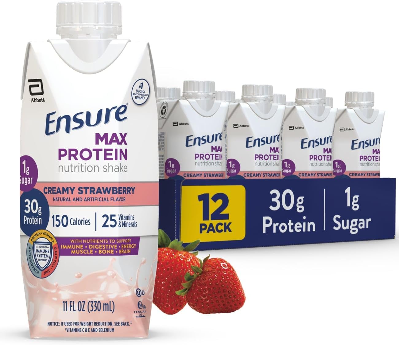 Milk Chocolate, Ready to Drink, 30g Protein for Muscle Building, 1g Sugar, 4g Fiber - Big Sale
