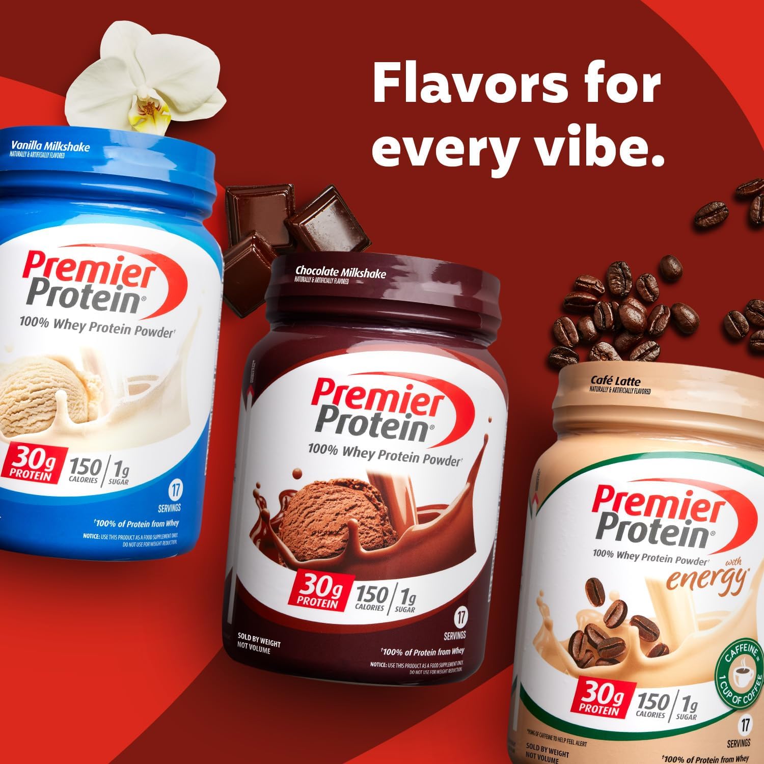 Premier Protein Protein Powder, 30g Protein, 1g Sugar, No Soy Ingredients, Gluten Free - Special offer limited time sale