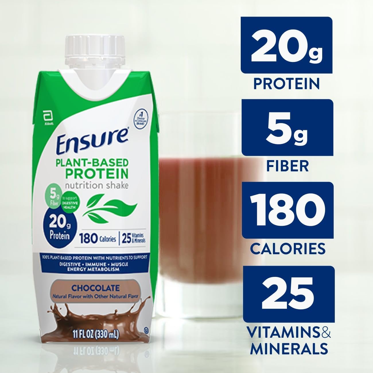Based Vegan Protein Vanilla Nutrition Shake, Gluten-Free, Dairy-Free, Soy-Free Shake - Big Sale