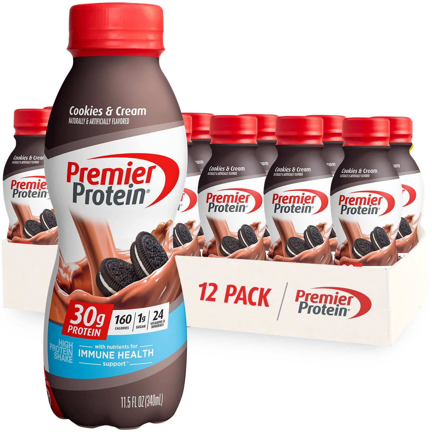 Premier Protein Shake,  30g Protein 24 Vitamins 1g Sugar Minerals Nutrients to Support Immune Health, 11.5 fl oz - Big Sale